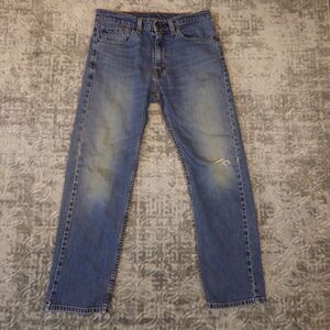 Levi's 505 Jeans Men's 32x30 Blue Regular Fit Straight Leg Denim Faded Casual